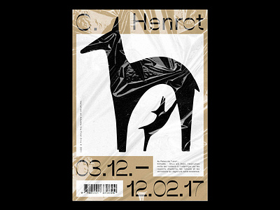 C. Henrot art artist flyer flyers french illustration poster posters typography