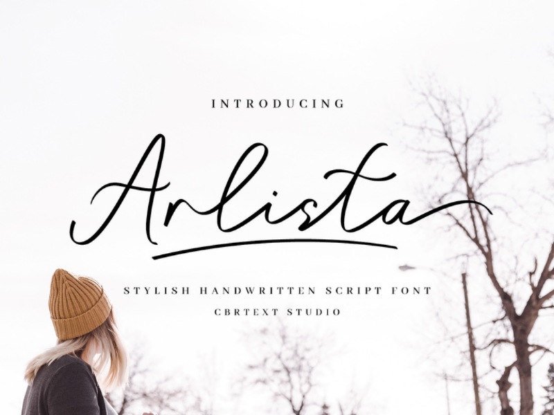 Arlista - Stylish Handwritten Script Font by CBRTEXT Studio on Dribbble