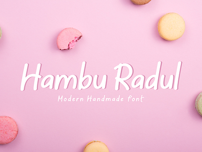 Hambu Radul - Modern Handmade Font