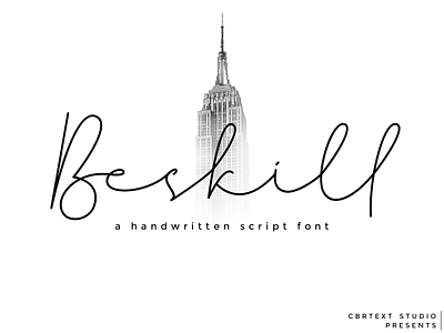 Beskill - a handwritten font