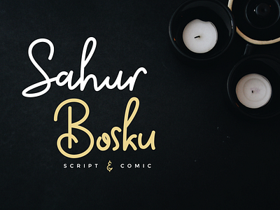 Sahur Bosku bold font branding calligraphy comic fancy font font awesome font design fonts fonts collection free font handlettering handwritten headline lettering magazine marker script font signature font typograhpy