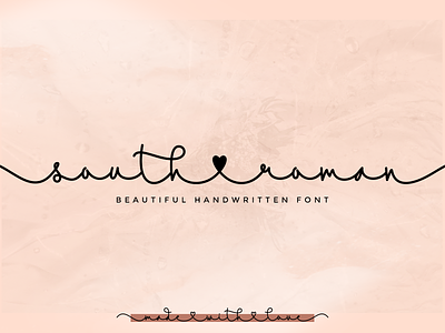 South Roman calligraphy creative design font font design fonts graphicdesign hand lettering handwritten handwritting hearts lettering lovely modern script monoline monoline font monoline script script font valentines valentines day wedding fonts