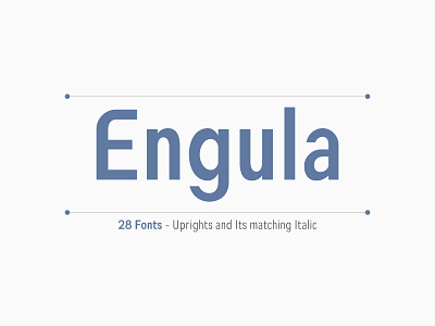 Engula Font - Sans Serif Family Fonts