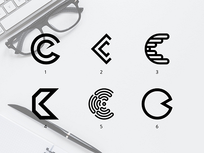 Lettermark Explorations - "C" design graphic graphic design lettermark logo logo design