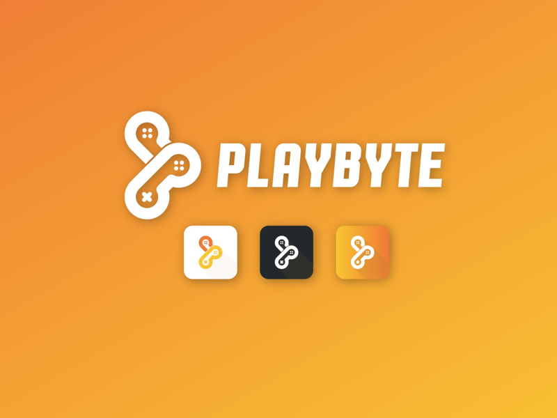 Playbyte App Icon Concept play gamepad graphic design graphic logo design minimalist minimal flat icon app logomark logo