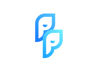 "PP" Logo Concept branding design graphic design lettermark logo logo design logomark minimal people people illustration