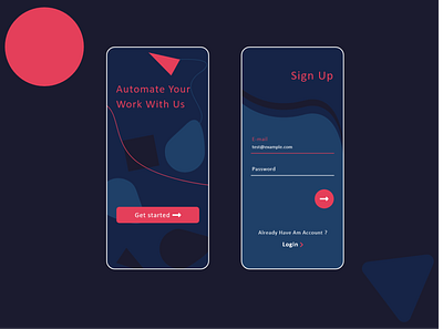 Sign up mockup app app design clean colorful design flat minimal mobile app design mobile ui pink sign in signup ui ui ux ui design ux ux design