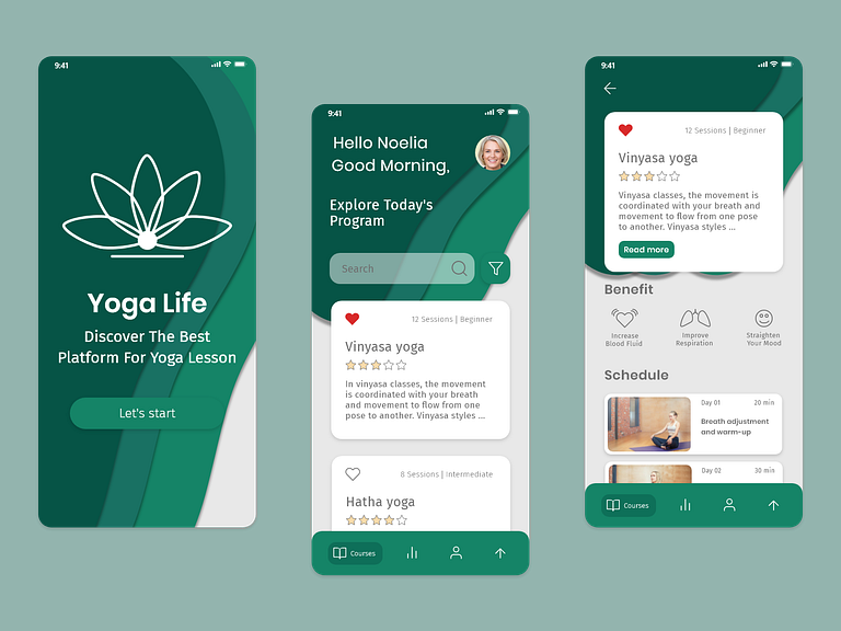 Yoga App Concept By Novait On Dribbble