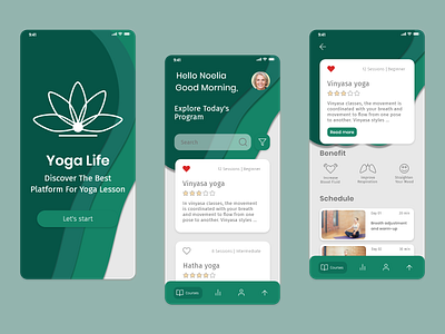 Yoga app concept