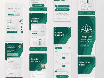 Yoga app mockup app best design best shot brand branding clean logo marketing minimal ui ui ux ui design ux design