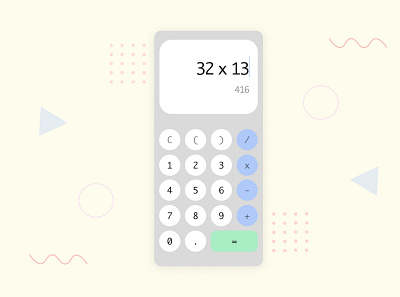 Daily UI #4- Retro Calculator dailyuichallenge ui