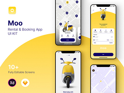 Moo — Rental & Booking App | UI KIT