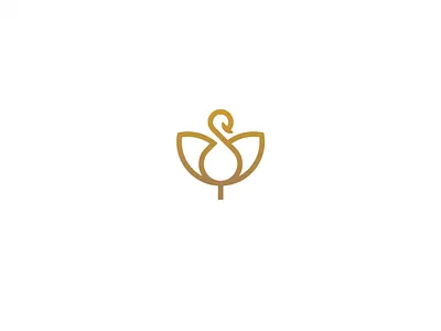 swan and rose beauty flower line line logo logo rose simple swan swan logo swans