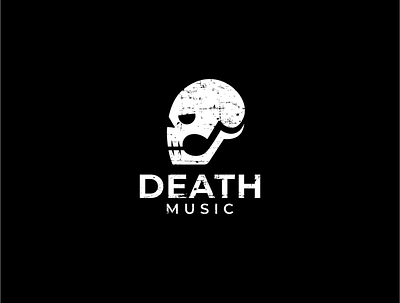 death music branding death design designer logo logoinspiration music music logo musicnote simple skull underground