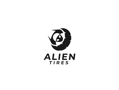 ALIEN TIRES alien aliens alientires alientires branding design logo logoinspiration outerspace space tires tireslogo tireslogo