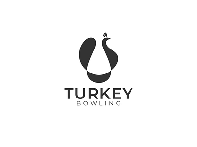 turkey bowling logo concept