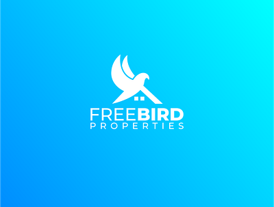 free bird properties animal bird branding construction logo design double meaning home logo logo design logodesign logoinspiration properties roofing simple