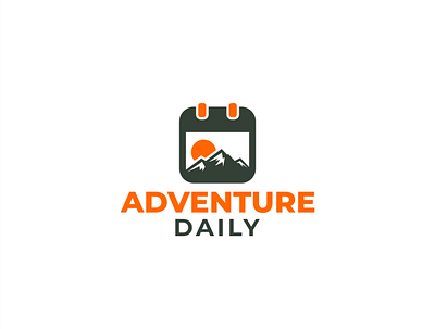 adventure daily adventure adventures branding calender daily design illustration logo logo design logodesign logoinspiration mountain mountain logo outdoor simple vector wild