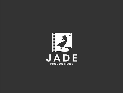 jade production branding design film heaven logo logo design logodesign logoinspiration production sea simple water women