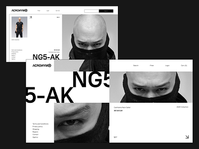 ACRONYM. Online-shop redesign concept