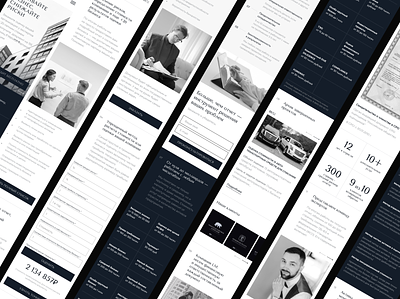 Landing page. Adaptive design adaptive design black and white clean corporative landing page mobile ui uxui
