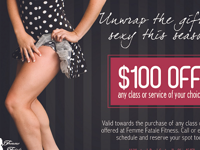 Femme Fatale Fitness Gift Certificate