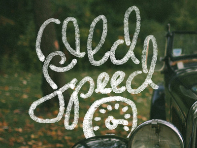 Old Speed Logo design hand lettering lettering logo logo design type typography