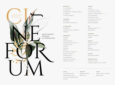 CI-neforum – Invite design elegant graphic design minimal minimal design
