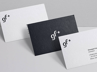 Business Card Architect — gf+ architecture blackandwhite design graphic design minimal minimal design