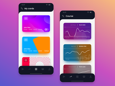 Banking mobile app Concept