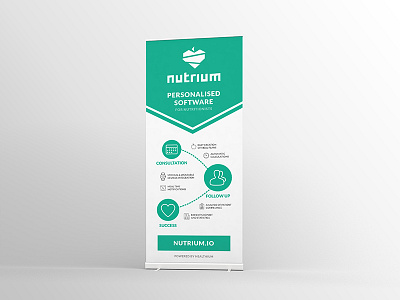 Nutrium Rollup branding design marketing nutrium rollup startup