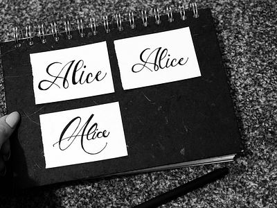 Alice alice art calligraphy design draw fancy graphic handwritten pen sketch text type typography