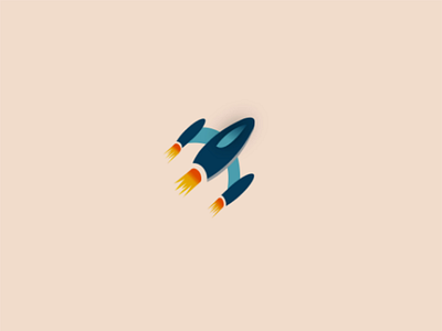 Rocketship Logo challenge - Day 1 dailylogochallenge icon logodesign