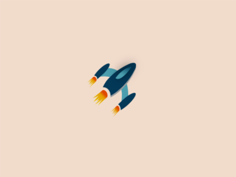 Rocketship Logo challenge - Day 1 icon dailylogochallenge logodesign