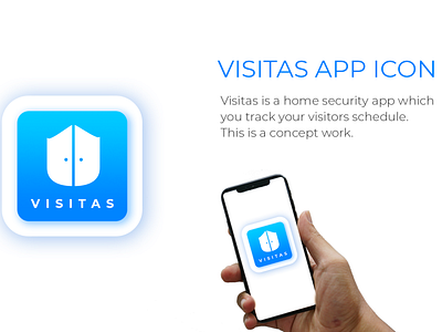 Visitas App Icon Concept Design