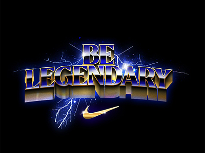 Be Legendary branding design illustration nike