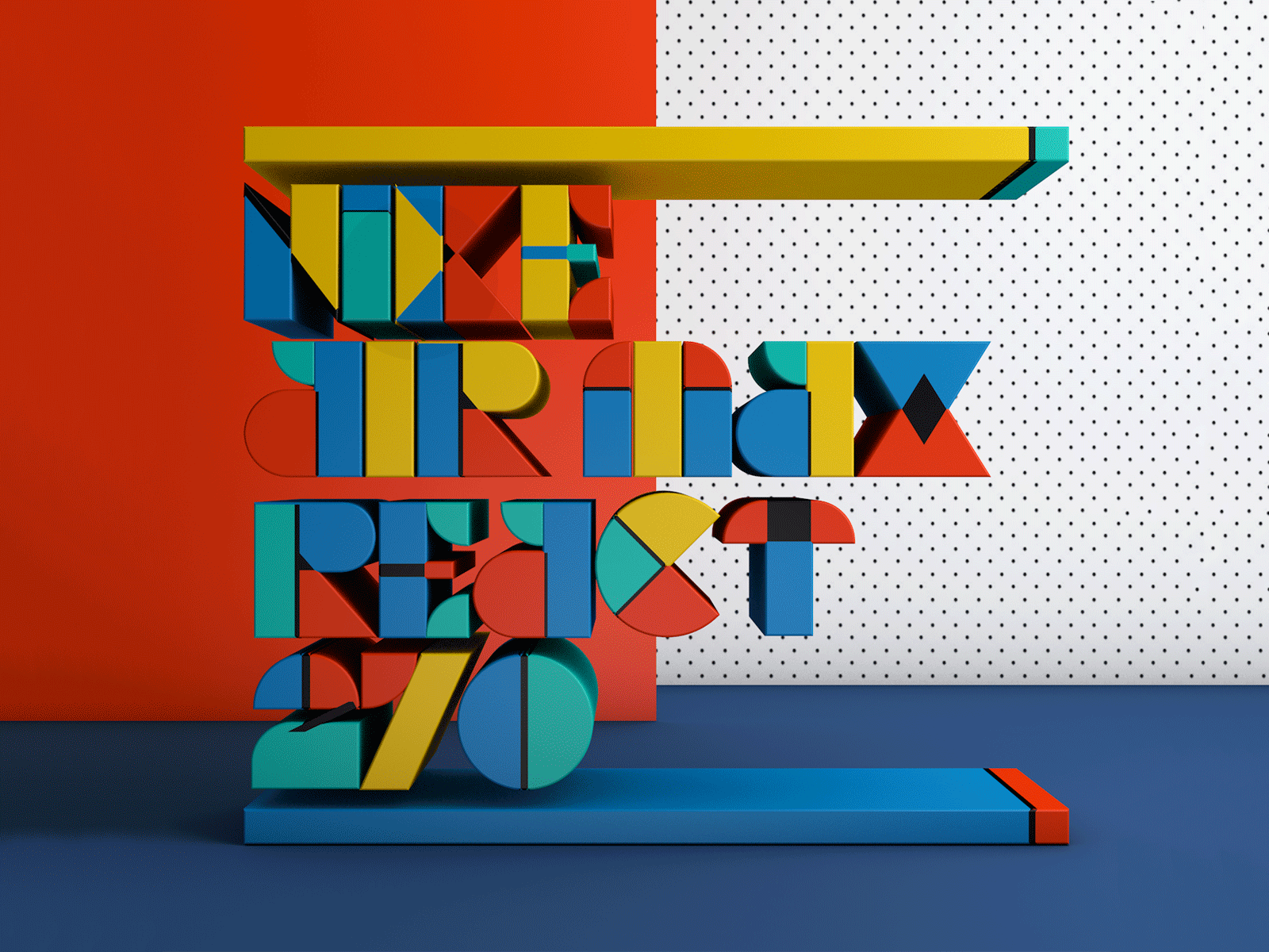 React 270 Render 3d advertising airmax airmaxday cinema design designer illustration logo nike render typography vector