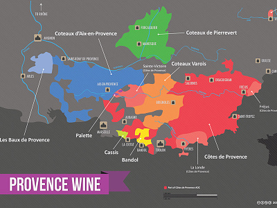 Provence Wine Region Map