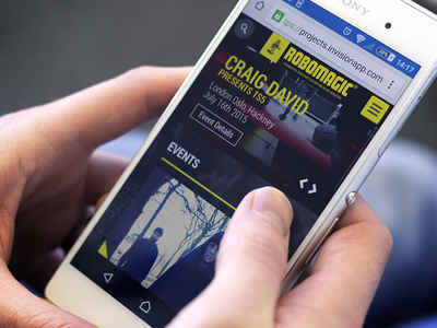 Device Mockups app mobile music responsive robomagic tickets web web design website