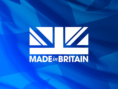 Built in Blighty branding great britain logo uk union jack