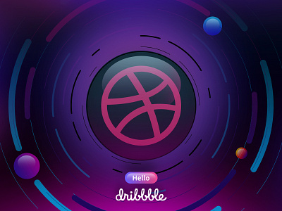 Hello Dribbble dribbble world first shot hello dribbble