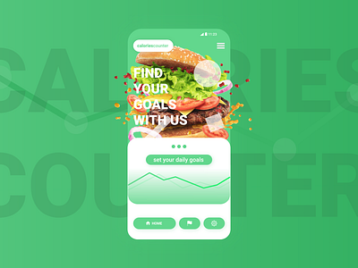 CaloriesCounter / App-design app app design application branding flat illustration material material ui materialdesign minimal ui