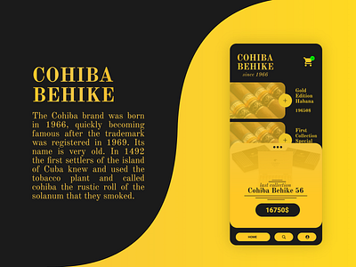 Cohiba Behike / app and brand design