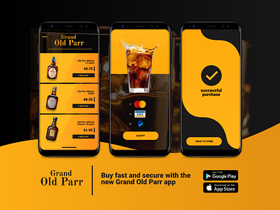 Grand Old Parr / UI app app design application branding design flat material ui materialdesign minimal ui