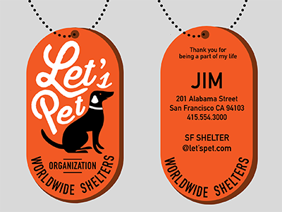 Let's Pet Tags Campaign campaign logos tags