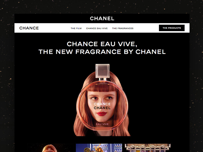 Chanel Chance product perfume story desktop website chance chanel