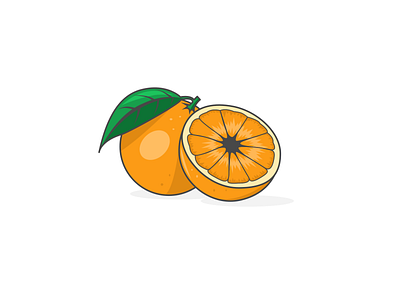 Orange artist designer designs fruit fruity graphic design illustration illustrator orange oranges vector vectorart