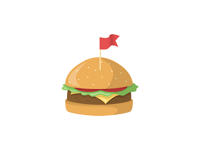 Burger art artist branding concept burger colourful digitalart flag food illustration illustration digital illustrator red restaurant sketch sketchapp vector vector illustration vectorart vectorartist yummy