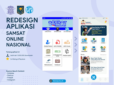 Redesign Apps SAMSAT Online Nasional