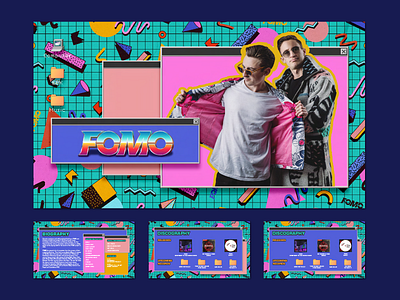 FOMO DJ Artist Music EPK Design design dj epk graphic design music